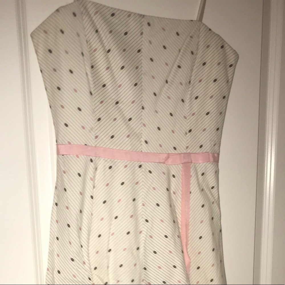 BCBG Cream Strapless Dress